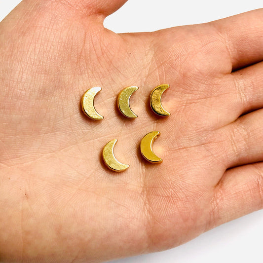 Gold Plated 4x10 Crescent Spacer