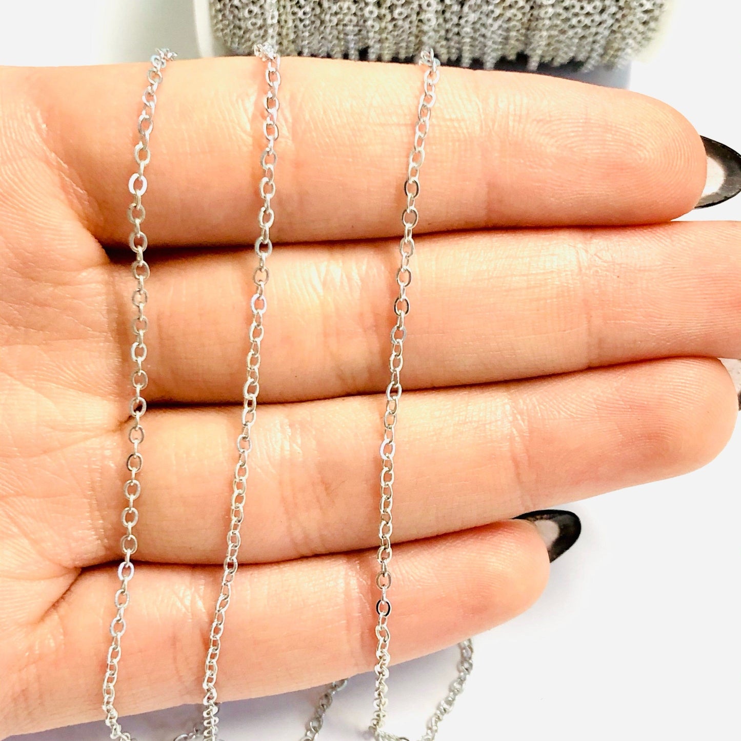 Rodyum Kaplama 0.40mm Forse Zincir