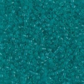 Miyuki Boncuk, Miyuki Delica 11/0 DB0786 Dyed Semi-Frosted-Trans.Teal