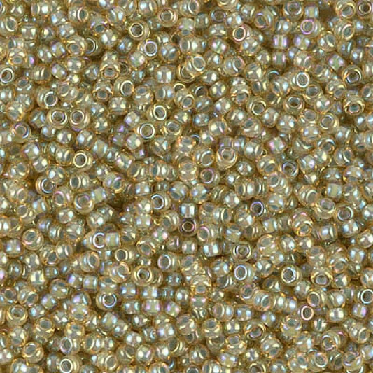 Miyuki-Perlen, MiyukiRoundBeads11/0-0359 Blassblau gefütterter heller Topas-Glanz