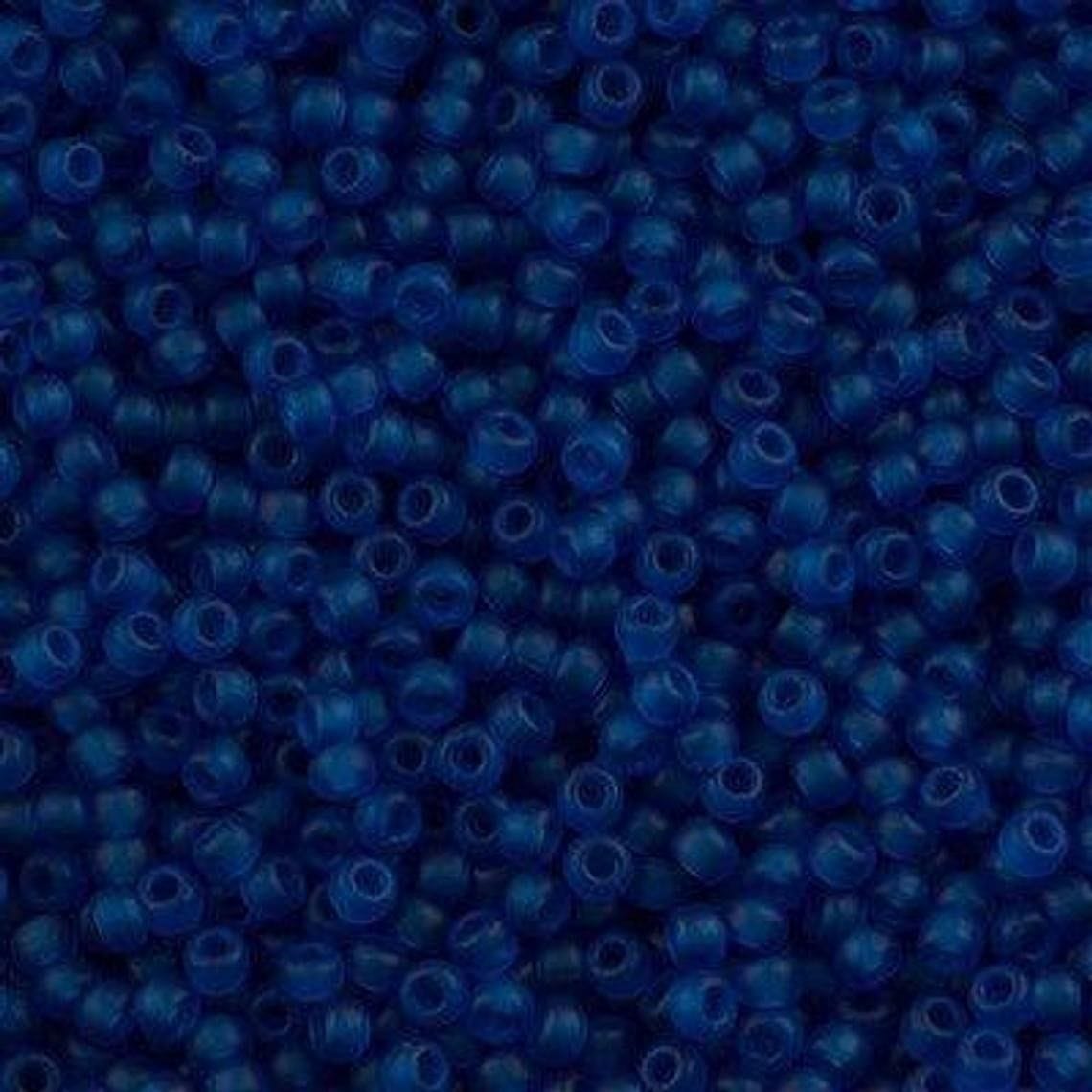Miyuki Beads, MiyukiRoundBeads 8/0-0149F Matt Transparent Capri Blau