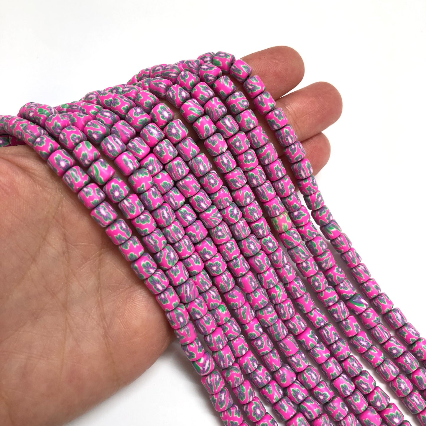 Polymer Clay Desenli Lino Boncuk - 11