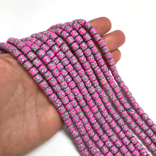 Polymer Clay Desenli Lino Boncuk - 11