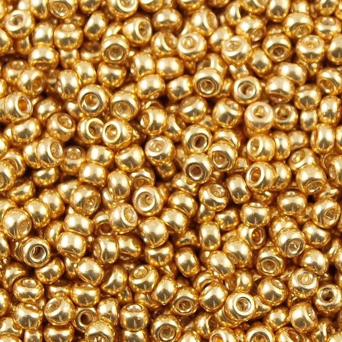Miyuki Boncuk, MiyukiRoundBeads 8/0-1052 Galvanized Gold
