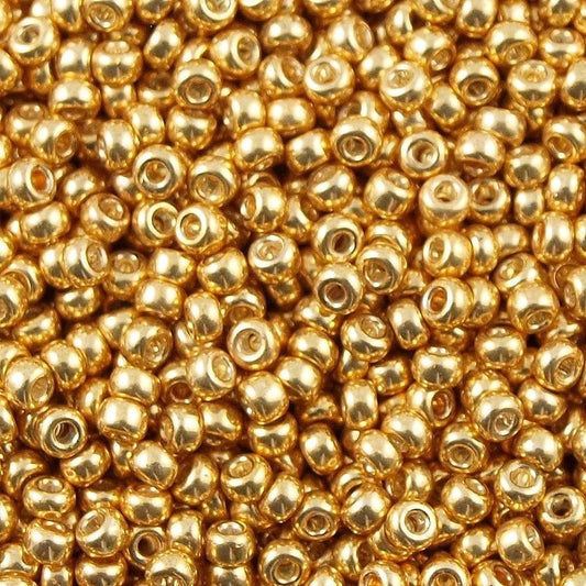 Miyuki Boncuk, MiyukiRoundBeads 8/0-1052 Galvanized Gold