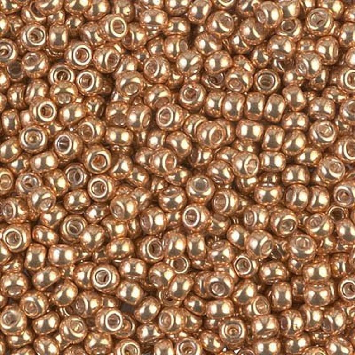Miyuki Boncuk, MiyukiRoundBeads 8/0-1053 Galvanized Yellow Gold