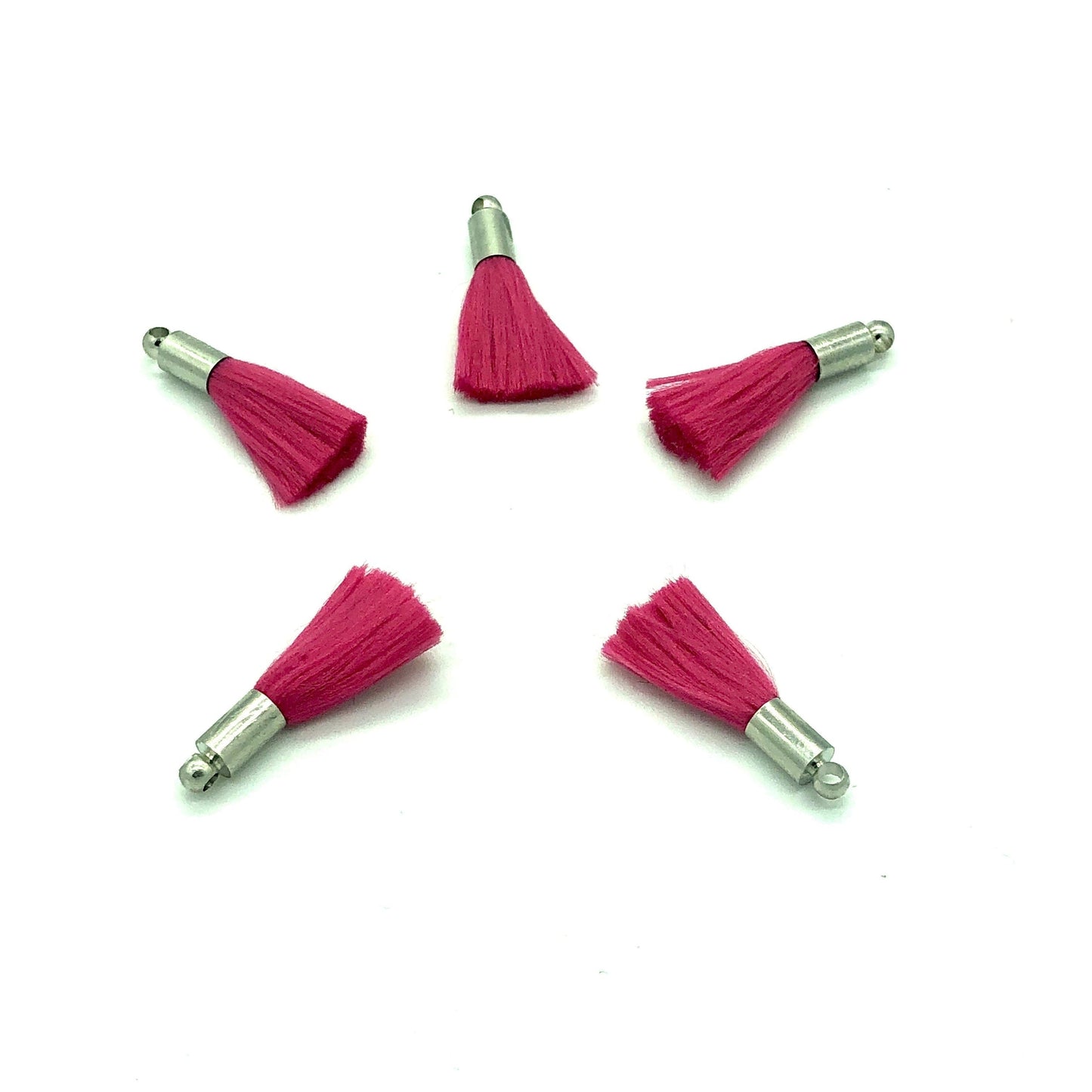 Rodyum Kaplama Püskül - Pembe