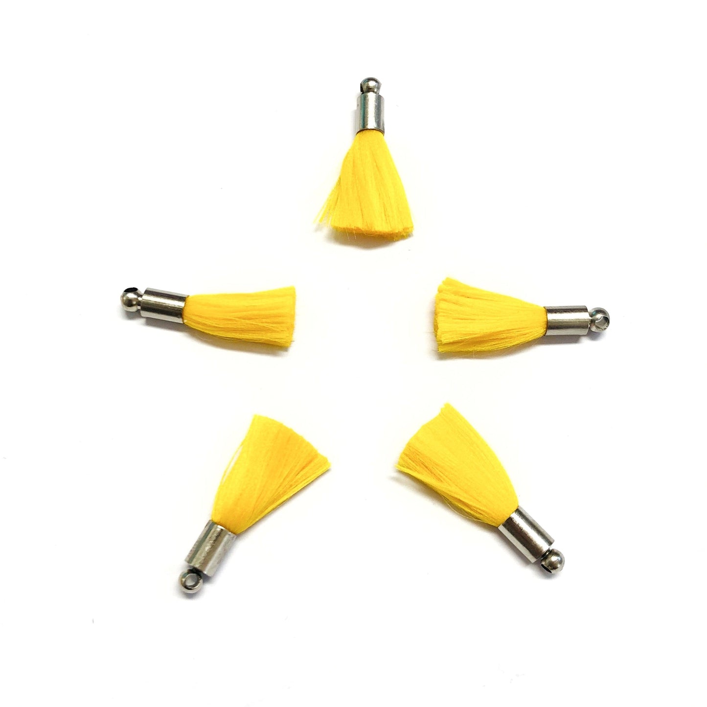 Rodyum Kaplama Püskül - Kanarya Sarısı