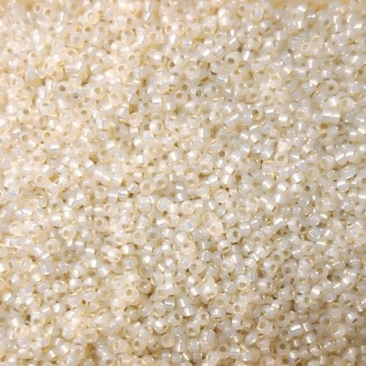 Miyuki Boncuk, MiyukiRoundBeads11/0-0577 Dyed Cream Silver Lined Alabaster