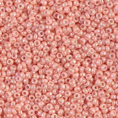 Miyuki Boncuk, MiyukiRoundBeads11/0-0596 Opaque Salmon Luster