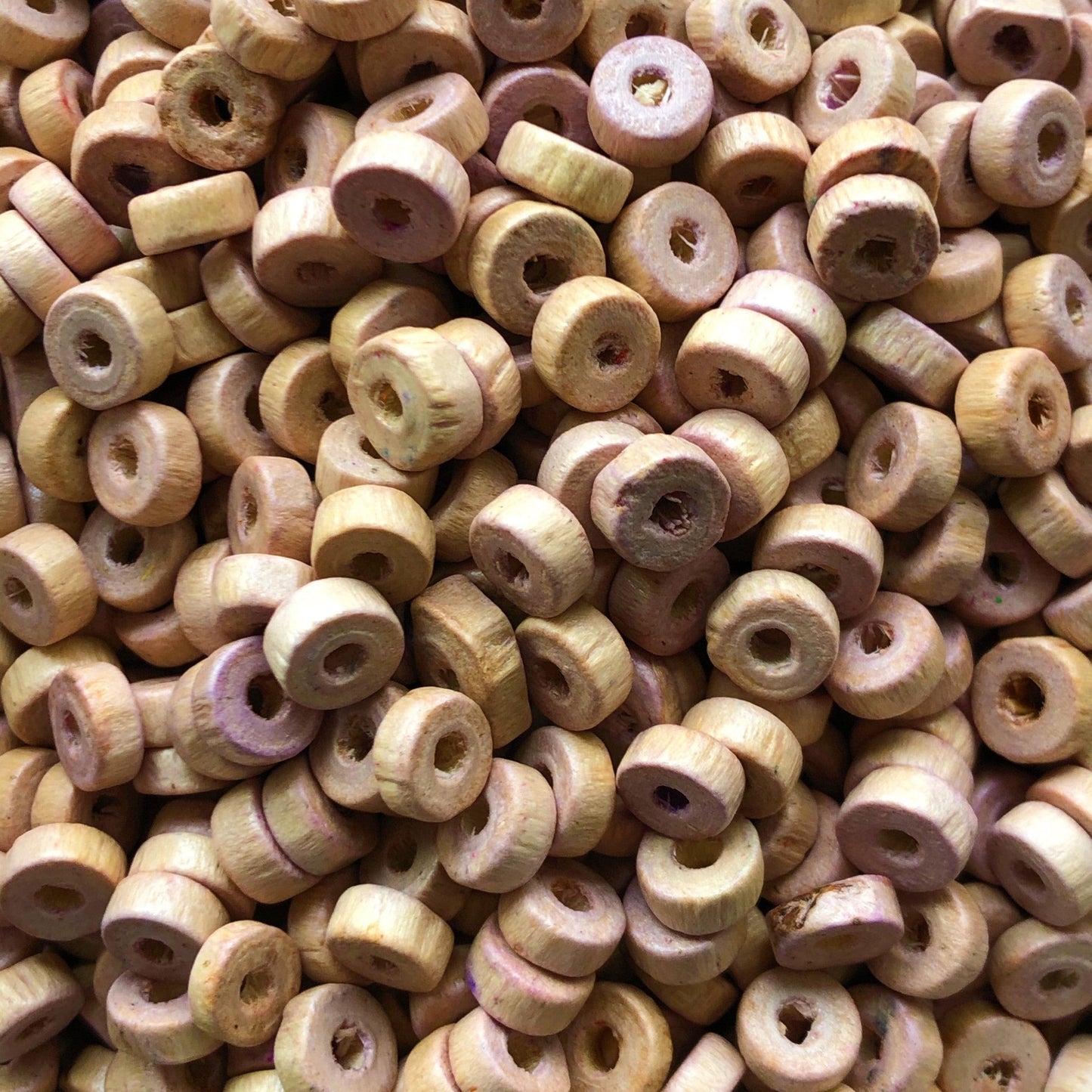 8mm Washer Wood Beads 23
