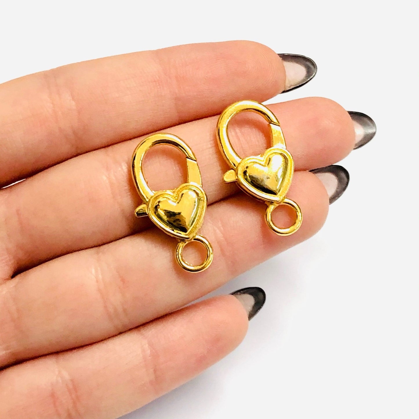 Altın Kaplama Kalpli Kuyum Klipsi - 4