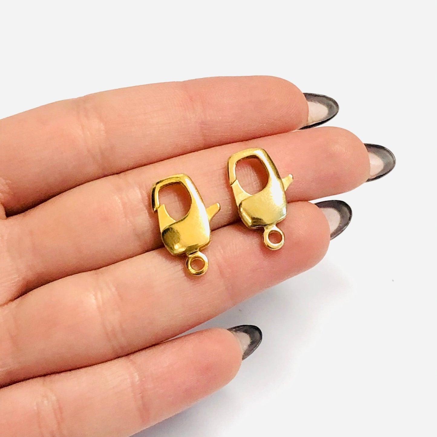 Altın Kaplama Büyük Boy Papağan Kuyum Klipsi - 8