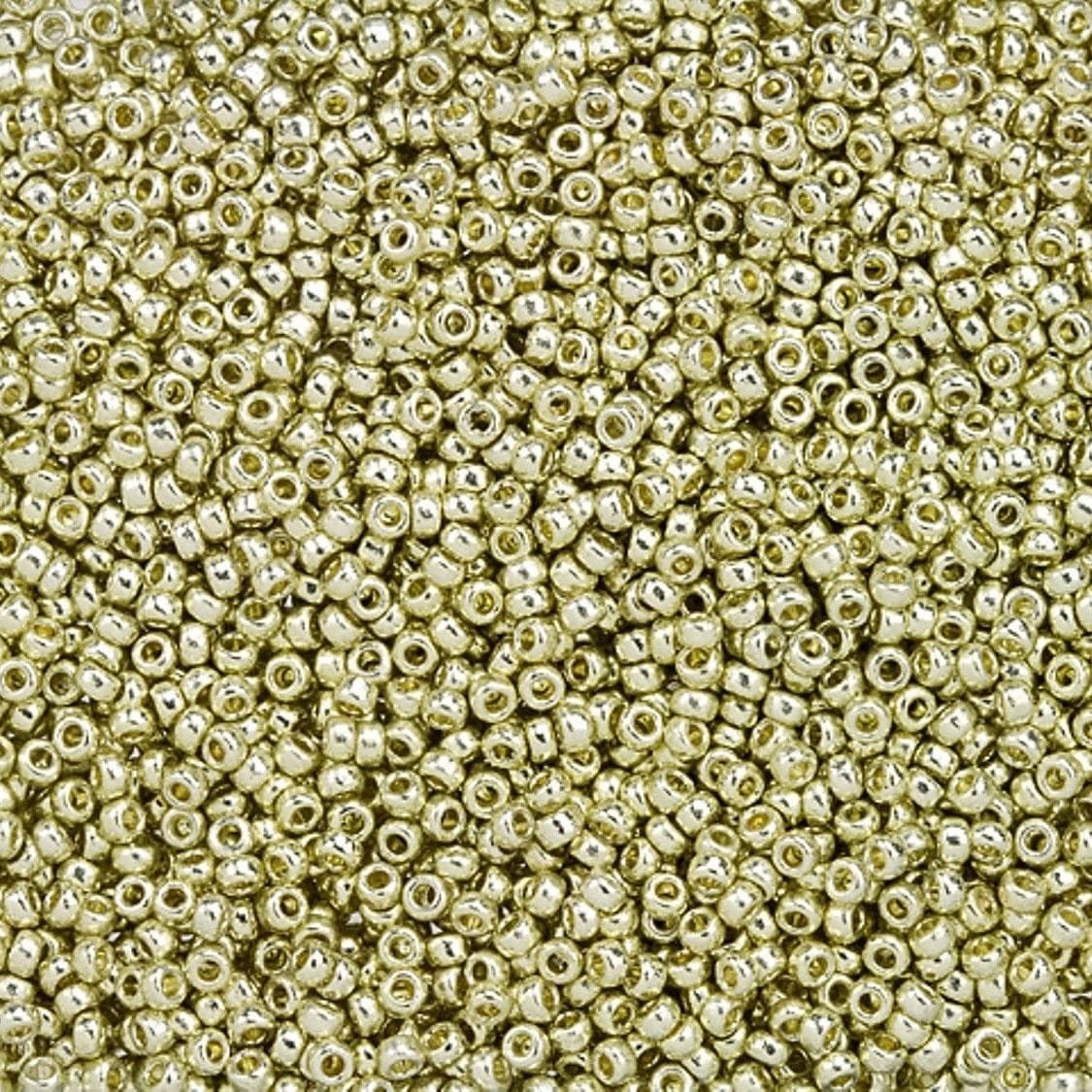 Miyuki Boncuk, MiyukiRoundBeads15/0-4201 Duracoat Galvanized Silver