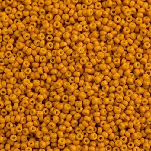 Miyuki Boncuk, MiyukiRoundBeads11/0-2041 Matted Opaque Pale Pumpkin Dyed