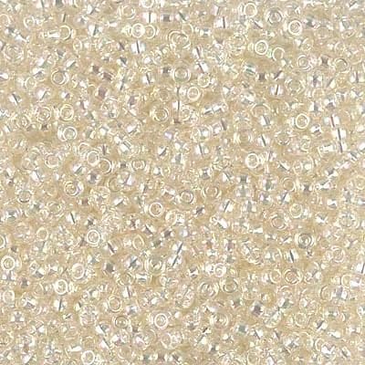 Miyuki Boncuk, MiyukiRoundBeads11/0-2442 Crystal Ivory Gold Luster
