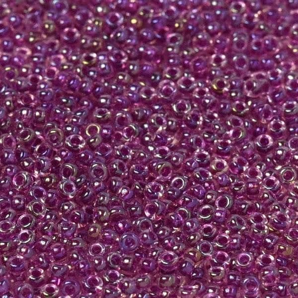 Miyuki Boncuk, MiyukiRoundBeads11/0-3529 Fancy Lined Magenta