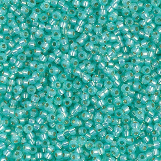 Miyuki Boncuk, MiyukiRoundBeads 6/0-0571 Dyed Sea Green S/L Alabaster