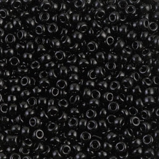 Miyuki Boncuk, MiyukiRoundBeads 8/0-0401 Black