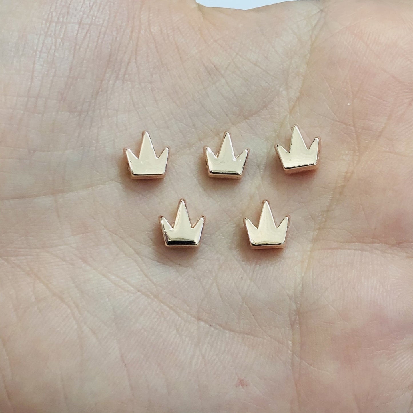Rose Gold Plated 7mm Crown Crown