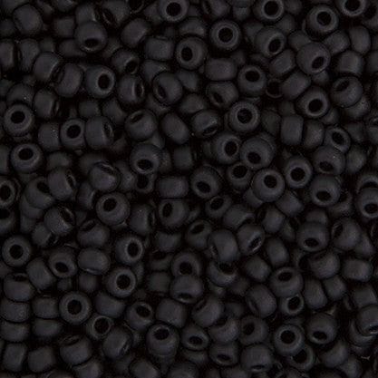 Miyuki Boncuk, MiyukiRoundBeads15/0-0401F Matted Black