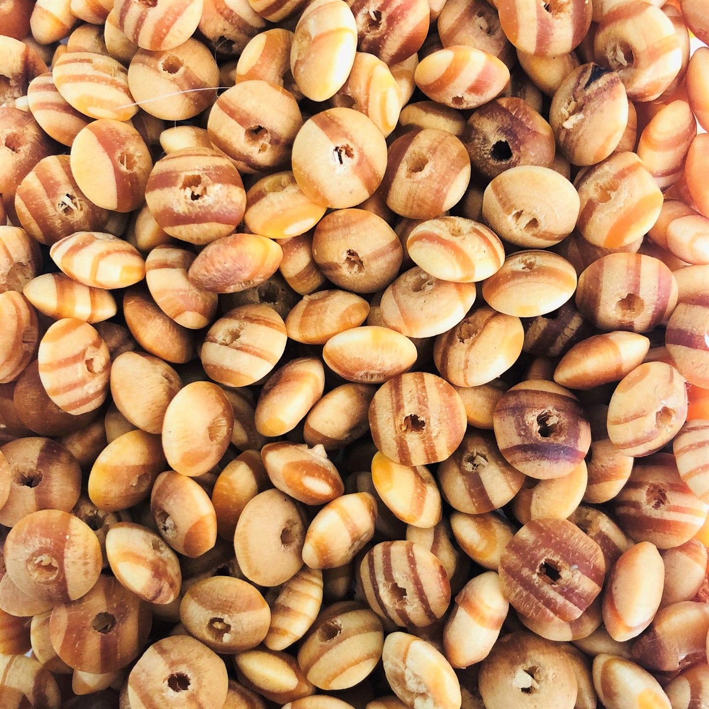 Ufo Ahşap Boncuk 10mm- Ham Ahşap