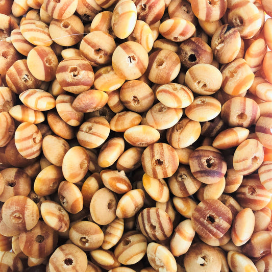 Ufo Ahşap Boncuk 10mm- Ham Ahşap