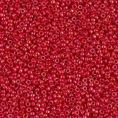 Miyuki Boncuk, MiyukiRoundBeads15/0-1943 Opaque Red Luster