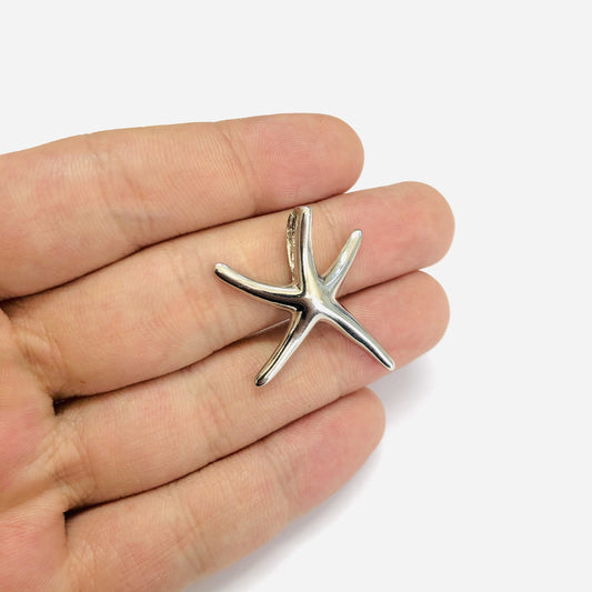 Rhodium Plated Starfish Rocking Bracket