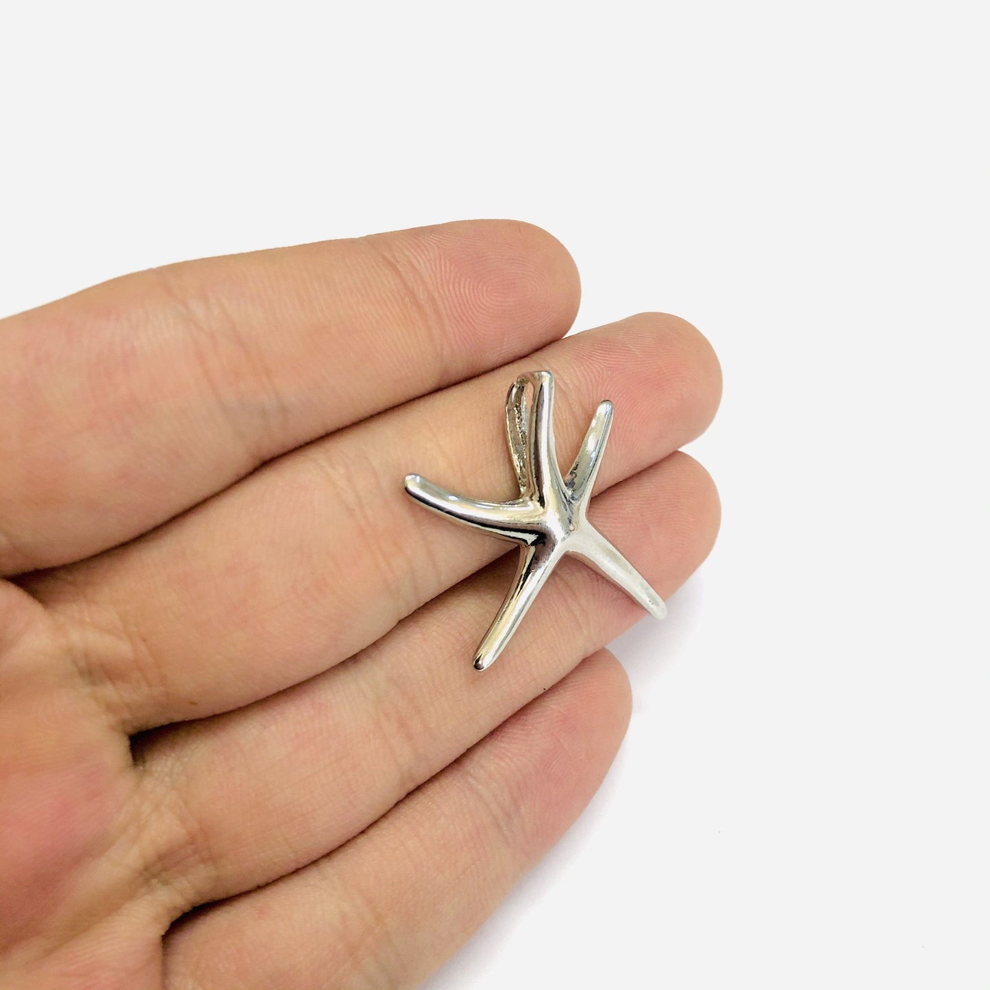 Rhodinierter Seestern-Schüttelaufsatz