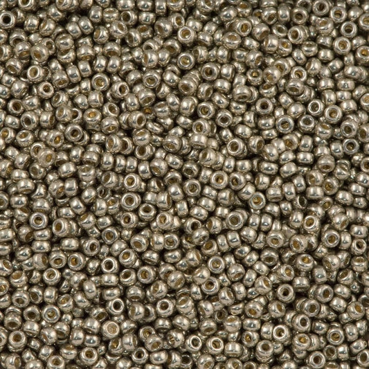 Miyuki Boncuk, MiyukiRoundBeads15/0-4221 Galvanized Light Pewter