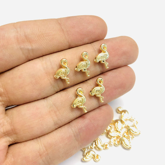 Altın Kaplama 8x12mm Flamingo Ara Aparat