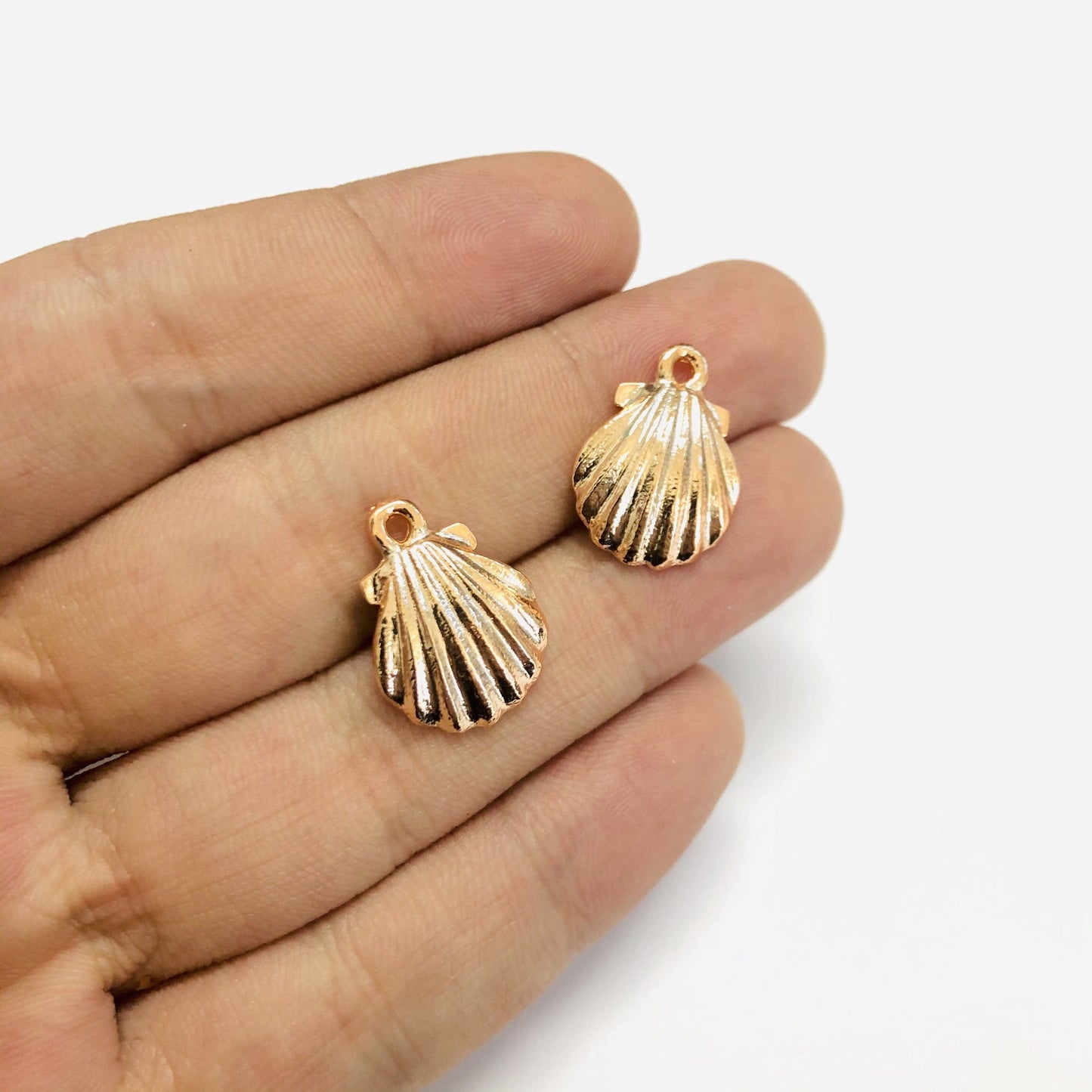 Rose Gold Kaplama 14mm İstiridye Sallantı Aparatı