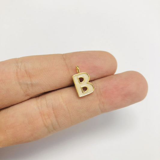 Altın Kaplama Mineli Harf Sallantı Aparatı - Sedefli