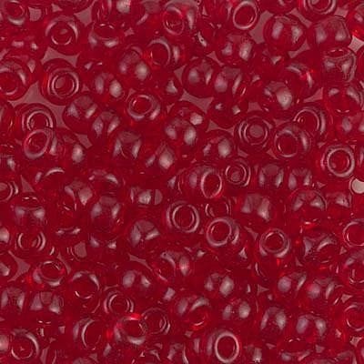 Miyuki Boncuk, MiyukiRoundBeads 6/0-0141 Transparent Red