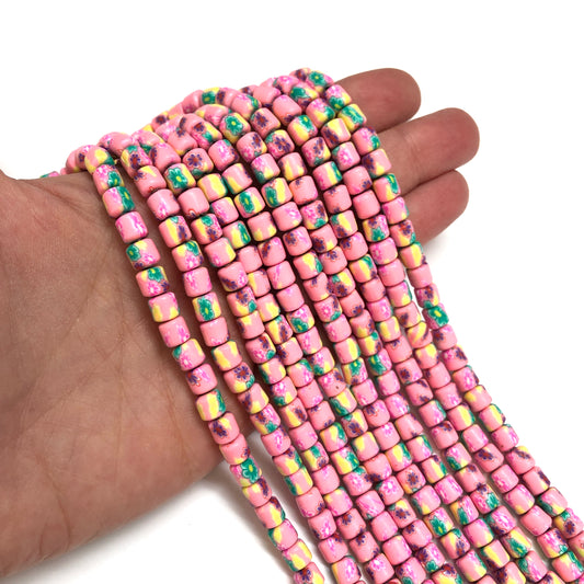 Polymer Clay Desenli Lino Boncuk - 78