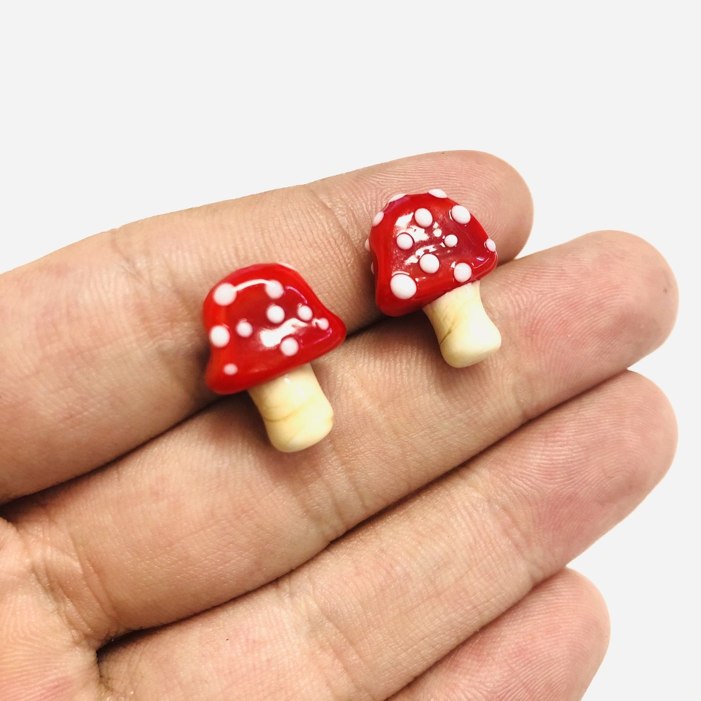 Murano Cam Mantar - Kırmızı