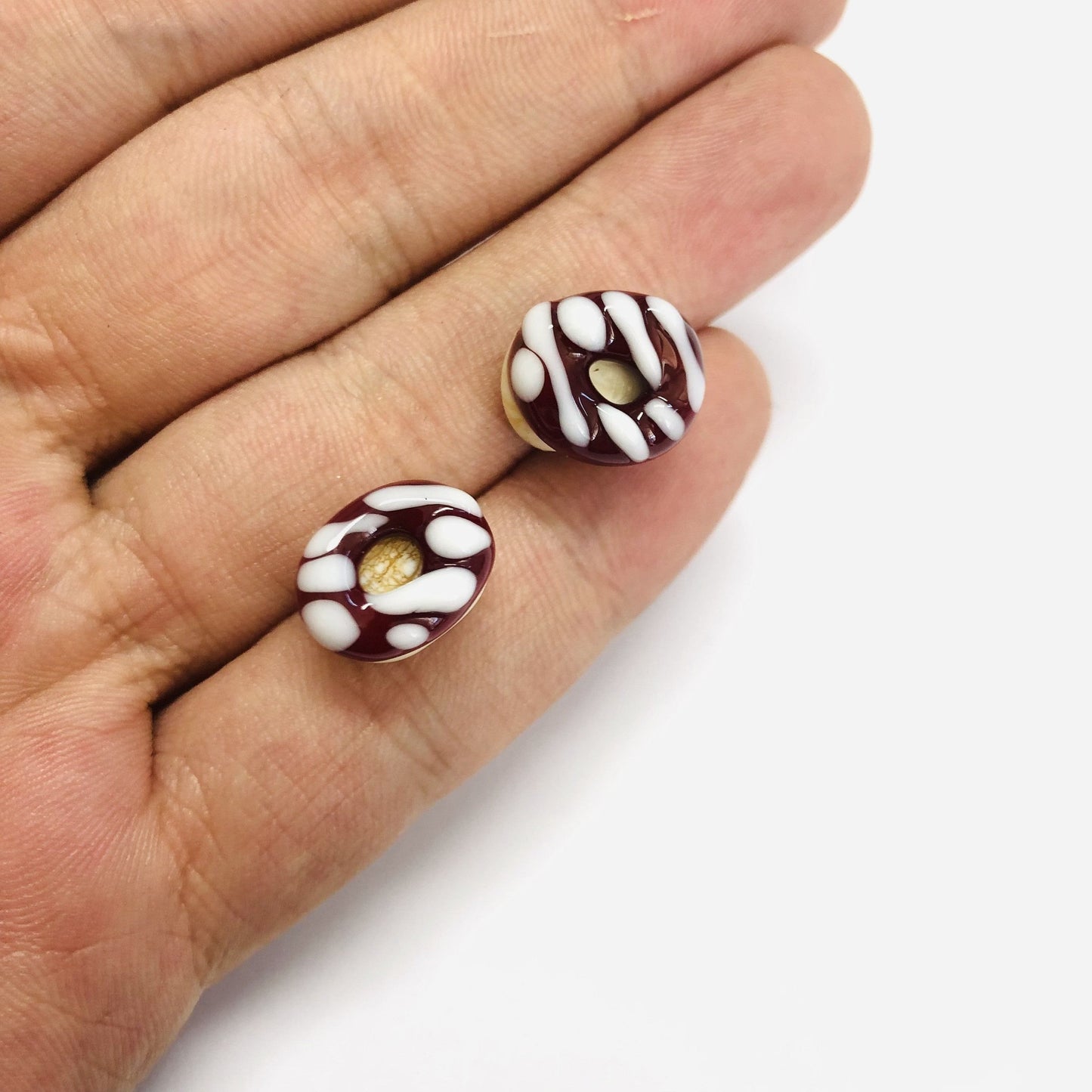 Murano Glass Donut- Brown