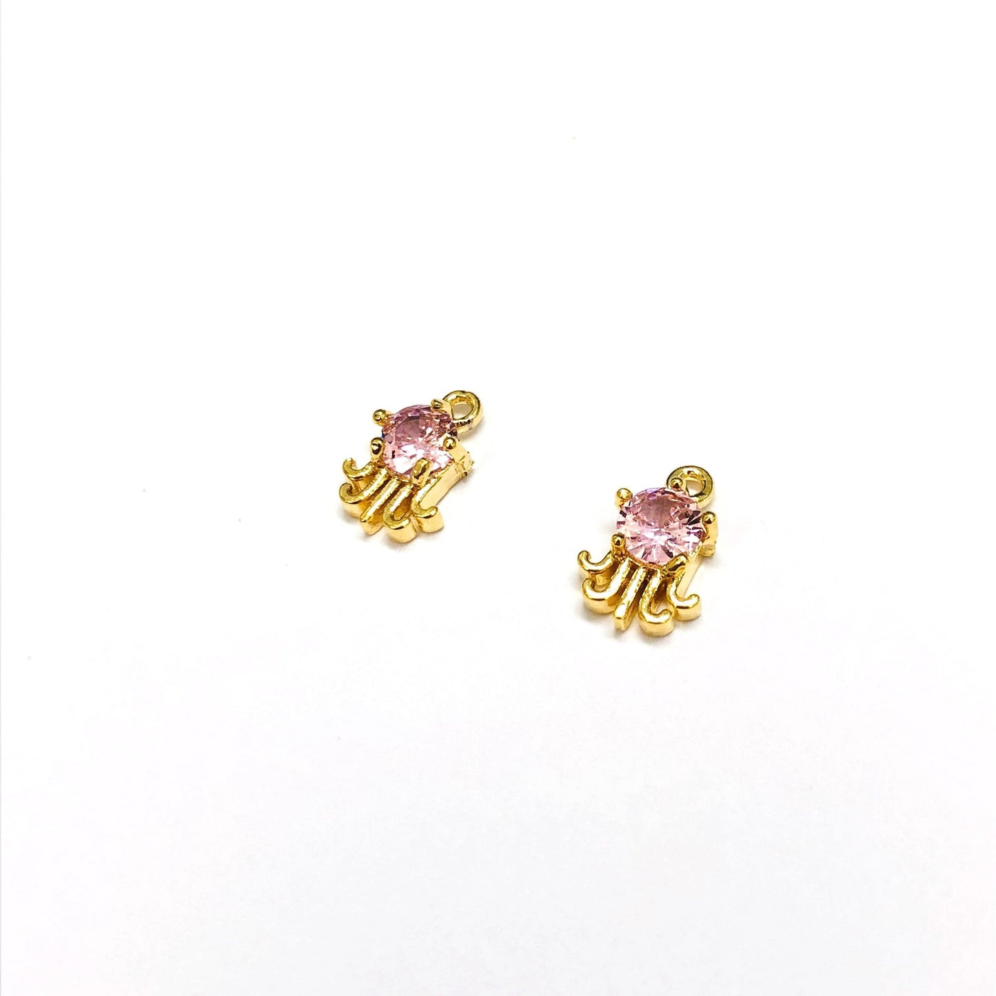 Pirinç Altın Kaplama Swarovski Taşlı Deniz Anası Sallantı Aparatı