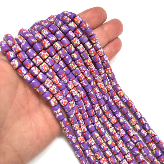 Polymer Clay Desenli Lino Boncuk - 17