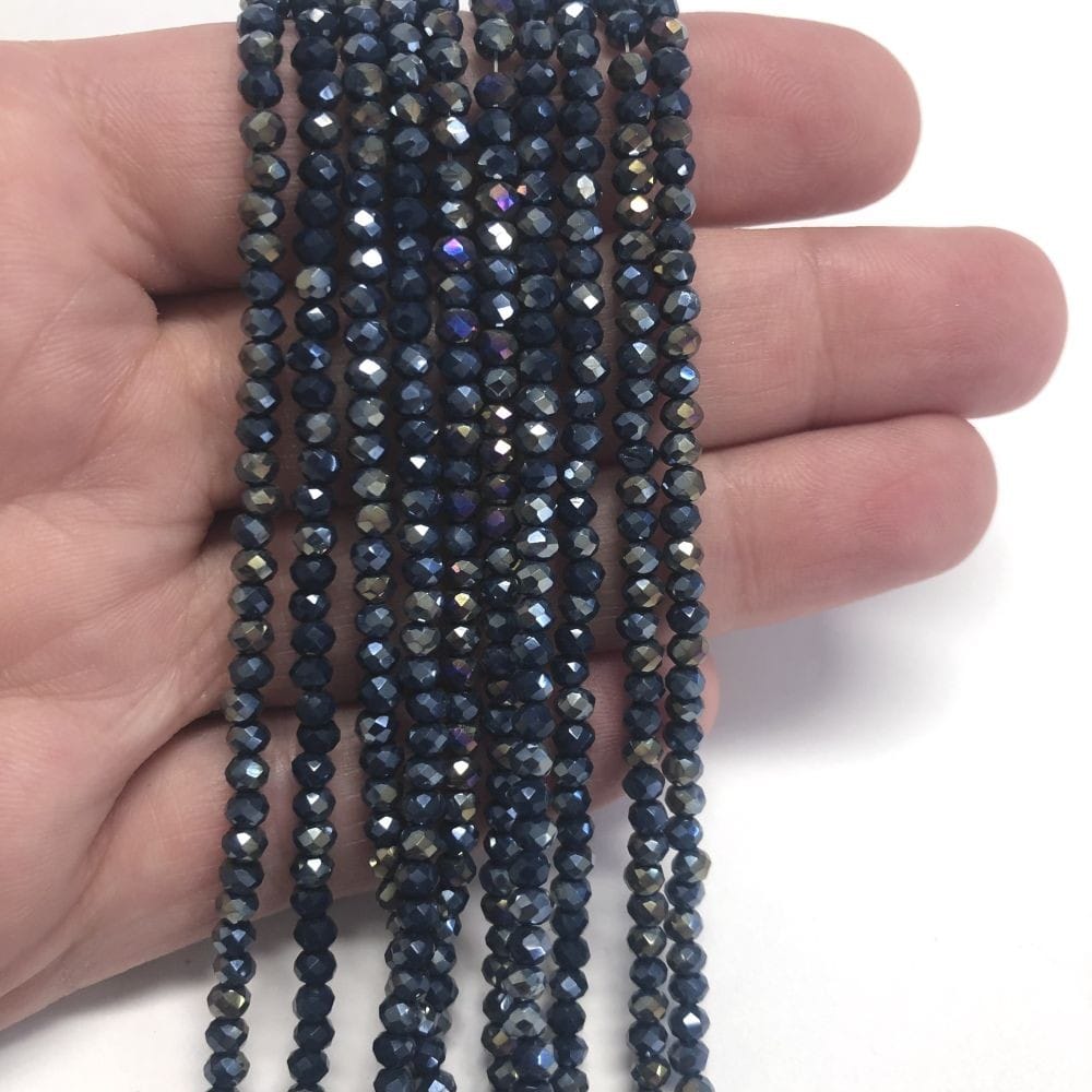 Crystal Bead, Chinese Crystal-3mm-31 - Janjan Navy Blue