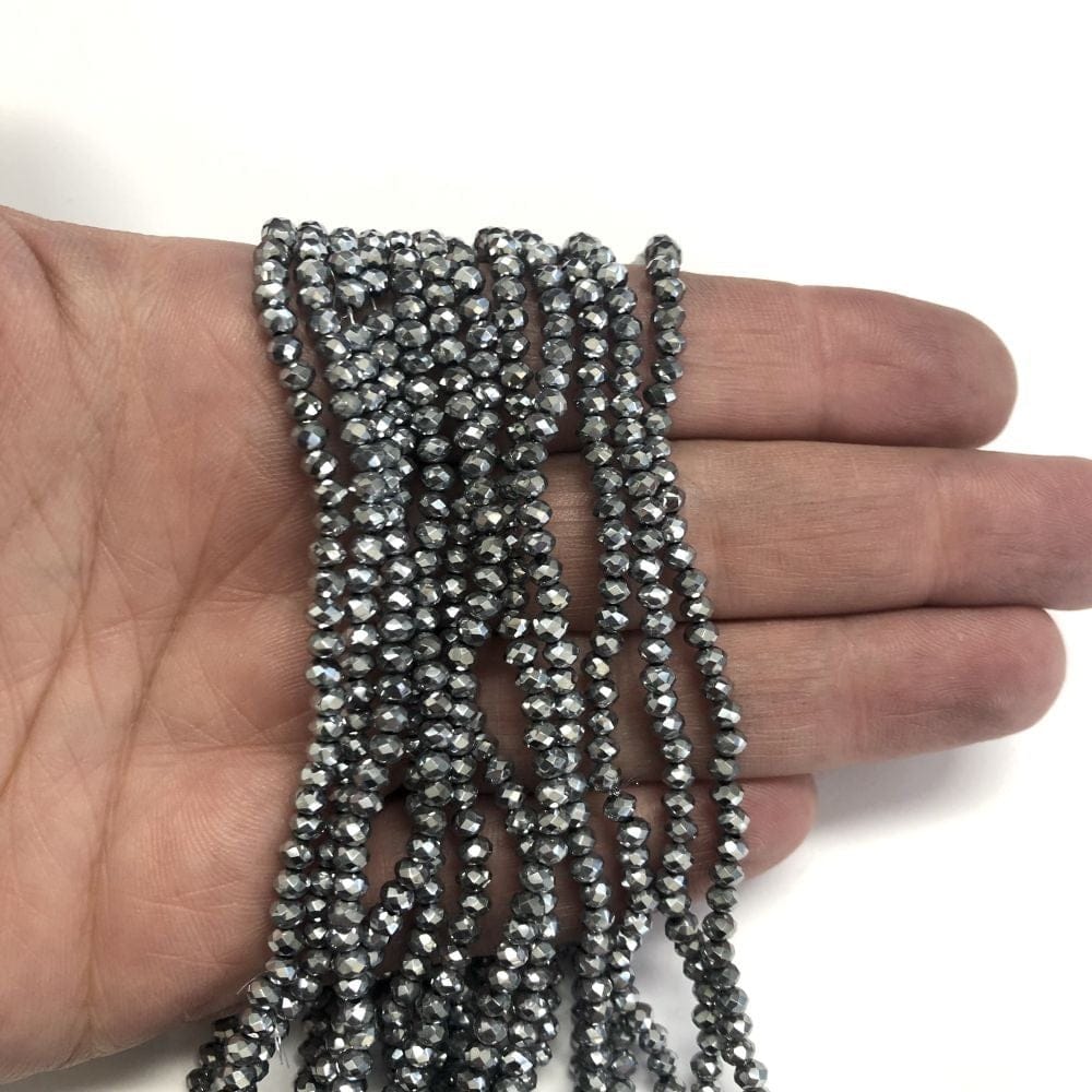Crystal Bead, Chinese Crystal-3mm-48- Janjan Silver