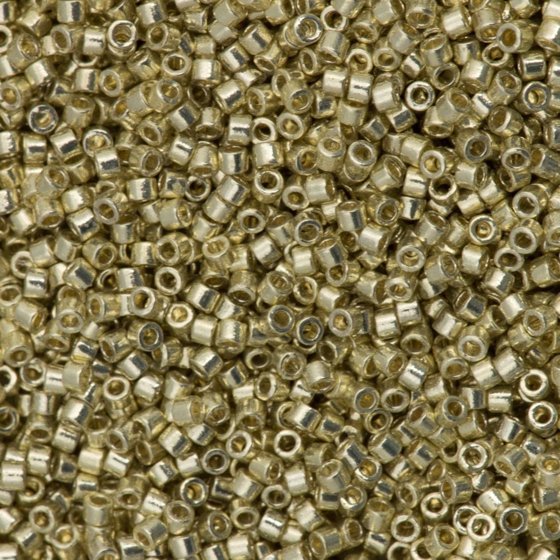 Miyuki Beads, Miyuki Delica 11/0 DB1831 Duracoat Galvanized Silver