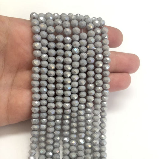 Çin Kristali 6mm - 4 Janjan Gri