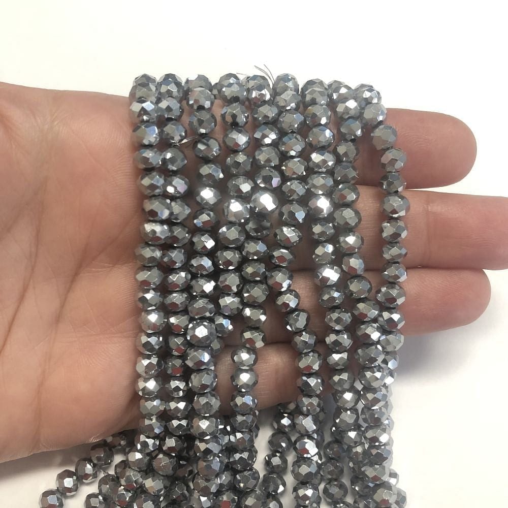 Çin Kristali 6mm - 53 - Janjan Gümüş