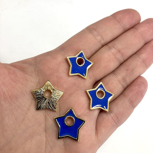 Altın Kaplama Mineli Yıldız Kolye Ucu Parlament