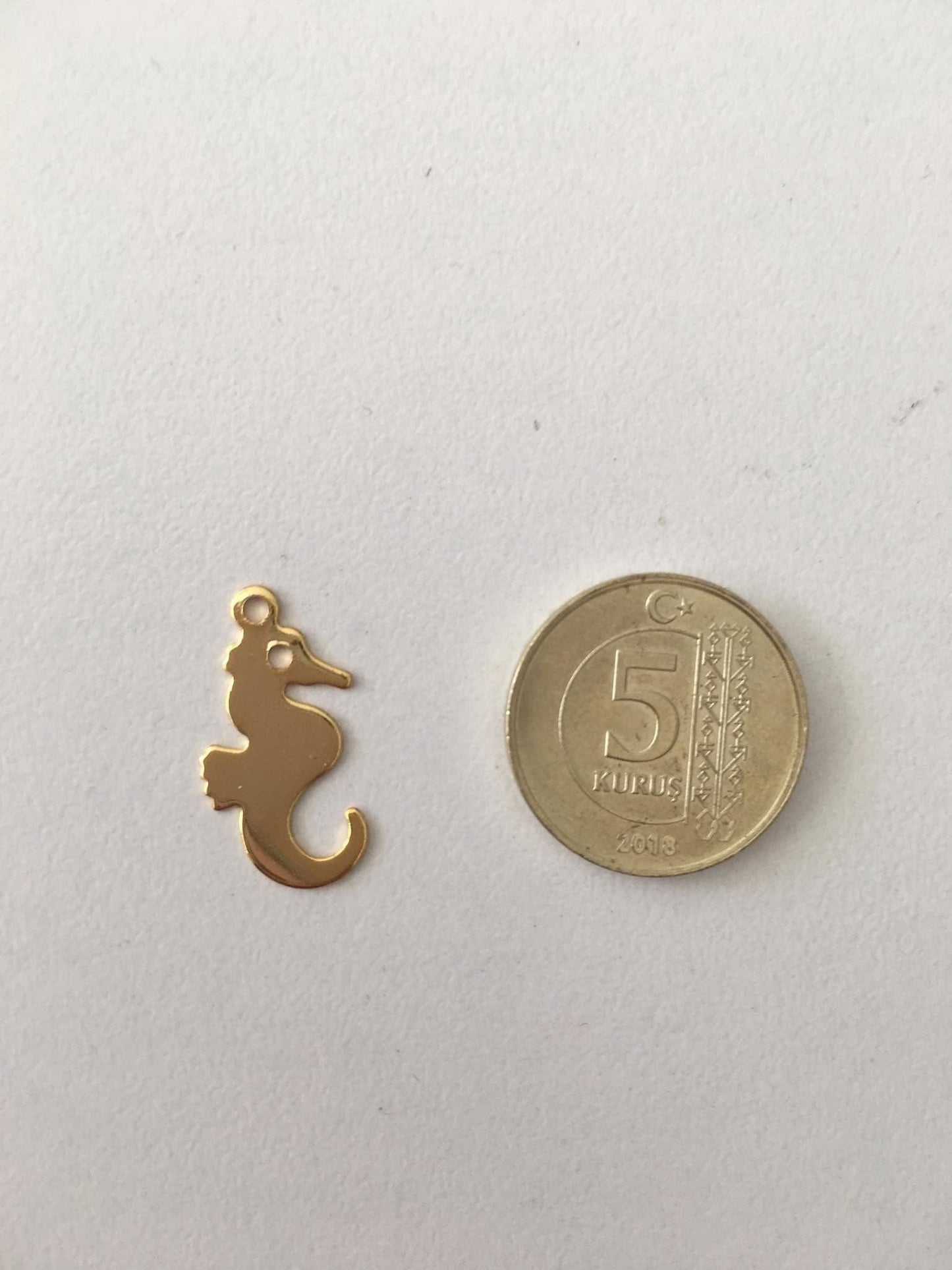 Gold Plated Seahorse Rocking Bracket