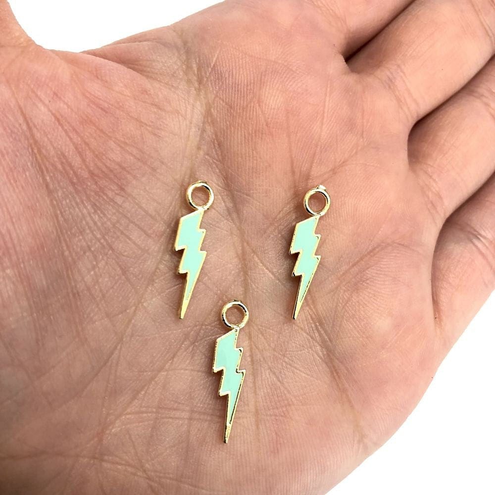 Altın Kaplama Mineli Şimşek Sallantı Aparatı - Mint