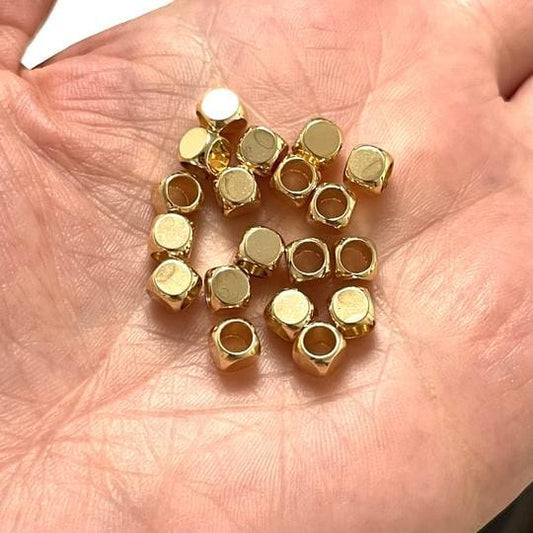 Altın Kaplama Traşlı Küp 5mm