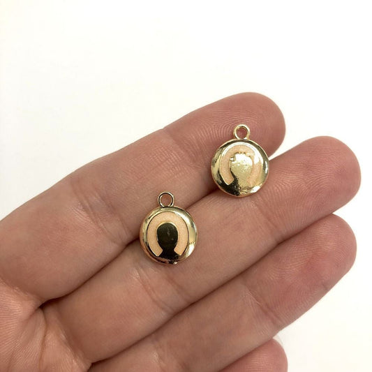 Pirinç Altın Kaplama Mineli Nal Sallantı Aparatı - Sedefli